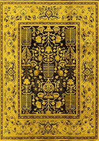 Oriental Yellow Industrial Rug, urb3118yw