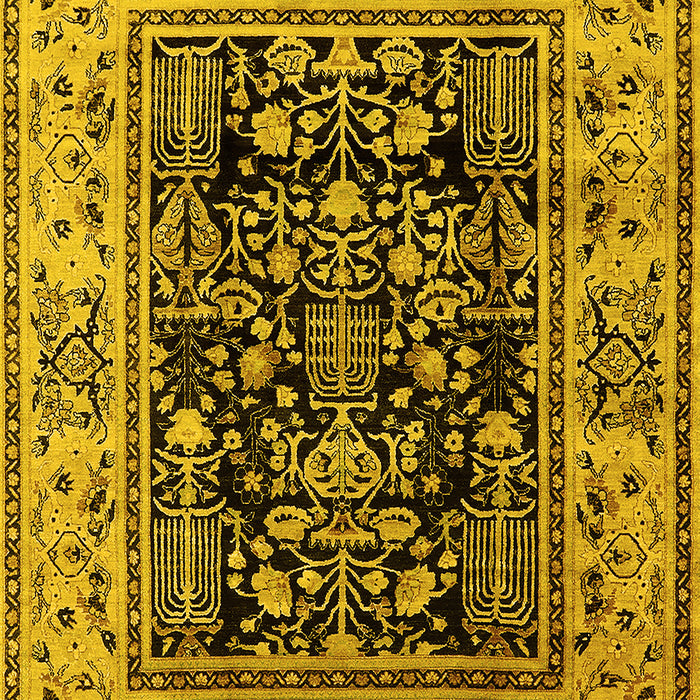 Oriental Yellow Industrial Rug, urb3118yw