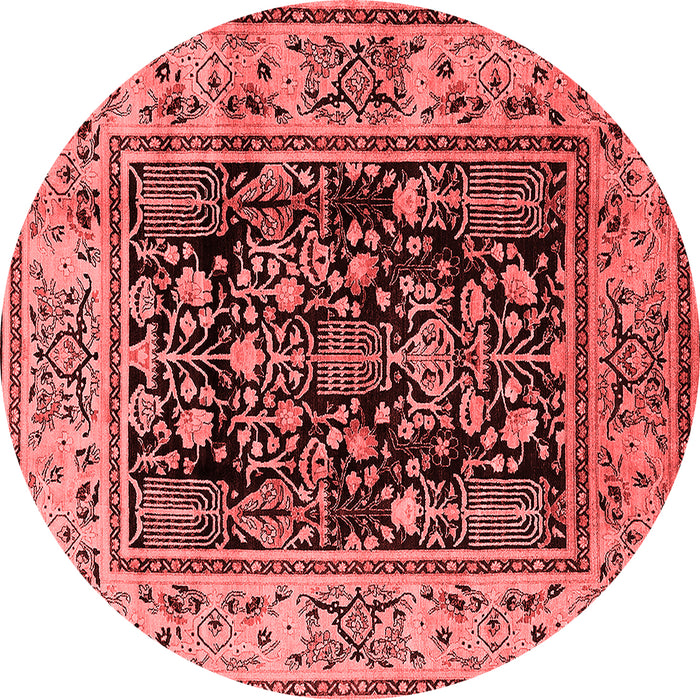 Machine Washable Oriental Red Industrial Rug, wshurb3118red