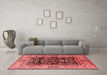 Industrial Red Washable Rugs