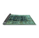 Sideview of Oriental Light Blue Industrial Rug, urb3118lblu