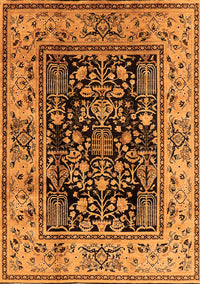 Oriental Orange Industrial Rug, urb3118org