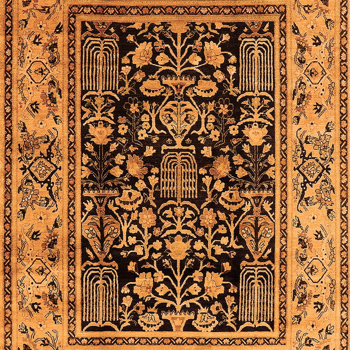 Oriental Orange Industrial Rug, urb3118org