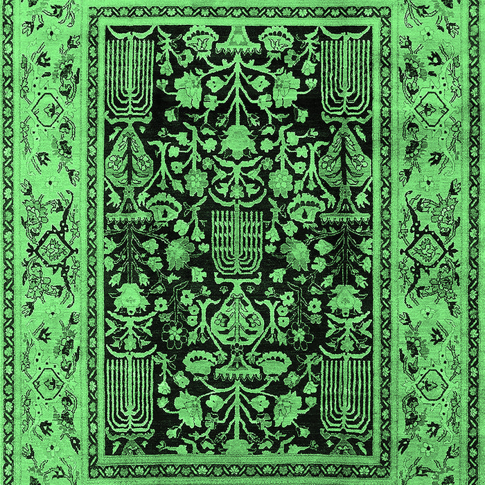 Oriental Emerald Green Industrial Rug, urb3118emgrn