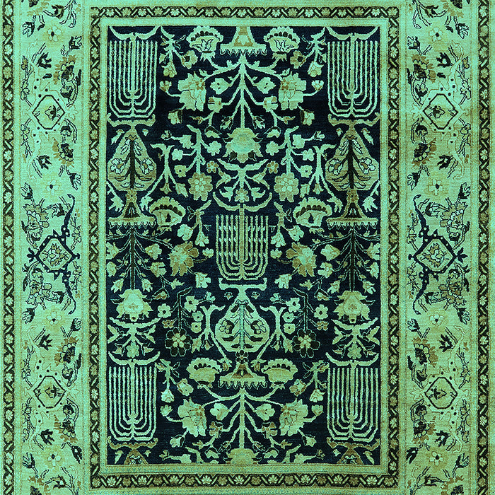 Oriental Turquoise Industrial Rug, urb3118turq
