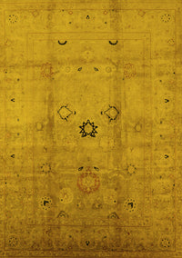 Oriental Yellow Industrial Rug, urb3119yw