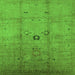 Square Oriental Green Industrial Rug, urb3119grn