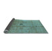 Sideview of Oriental Light Blue Industrial Rug, urb3119lblu