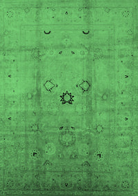 Oriental Emerald Green Industrial Rug, urb3119emgrn