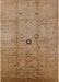 Mid-Century Modern Brown Oriental Rug, urb3119