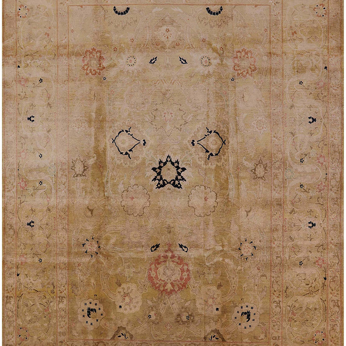Mid-Century Modern Brown Oriental Rug, urb3119