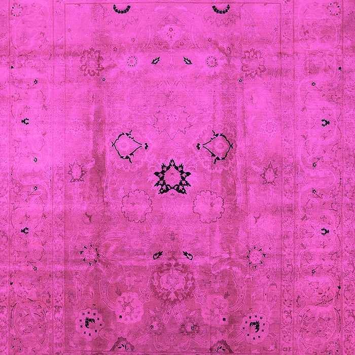 Machine Washable Oriental Pink Industrial Rug, wshurb3119pnk