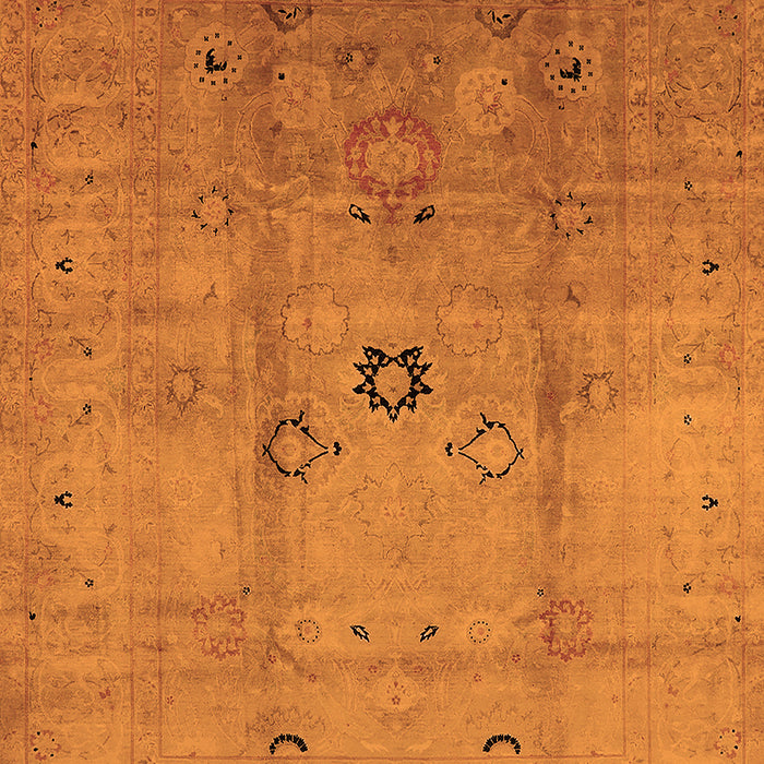 Oriental Orange Industrial Rug, urb3119org