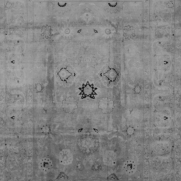 Machine Washable Oriental Gray Industrial Rug, wshurb3119gry