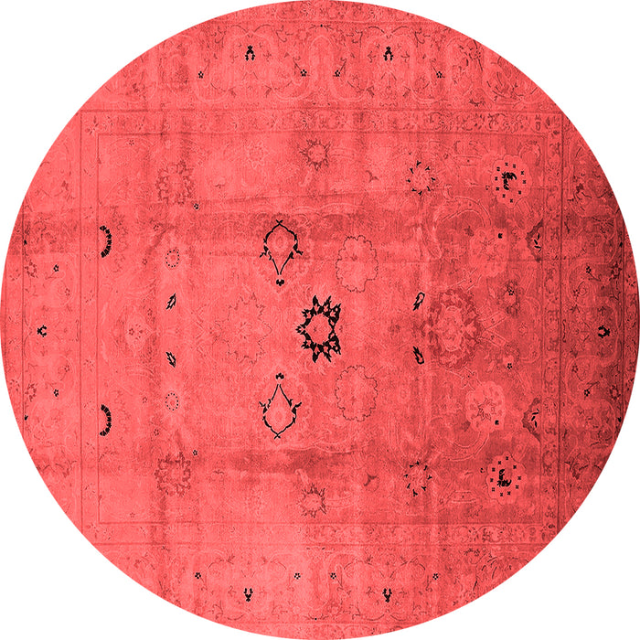 Machine Washable Oriental Red Industrial Rug, wshurb3119red