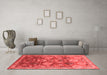 Industrial Red Washable Rugs