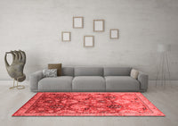 Machine Washable Oriental Red Industrial Rug, wshurb3120red