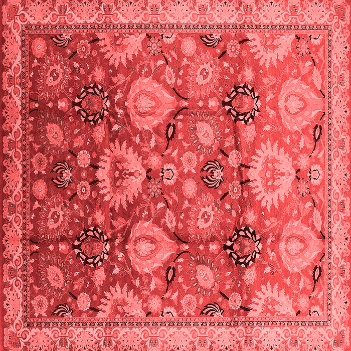 Machine Washable Oriental Red Industrial Rug, wshurb3120red