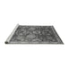 Sideview of Machine Washable Oriental Gray Industrial Rug, wshurb3120gry