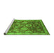 Sideview of Machine Washable Oriental Green Industrial Area Rugs, wshurb3120grn