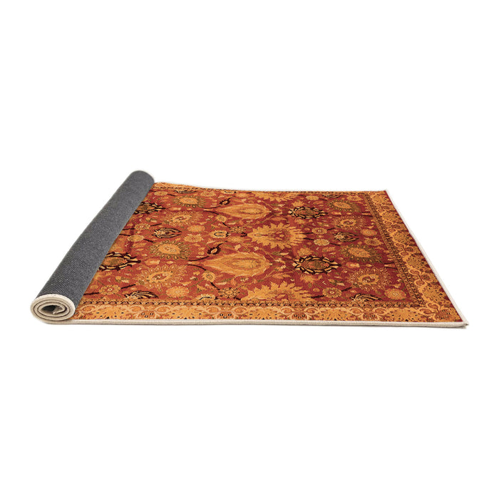 Sideview of Oriental Orange Industrial Rug, urb3120org