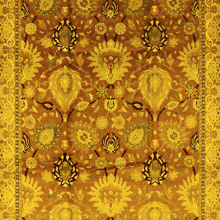 Oriental Yellow Industrial Rug, urb3120yw