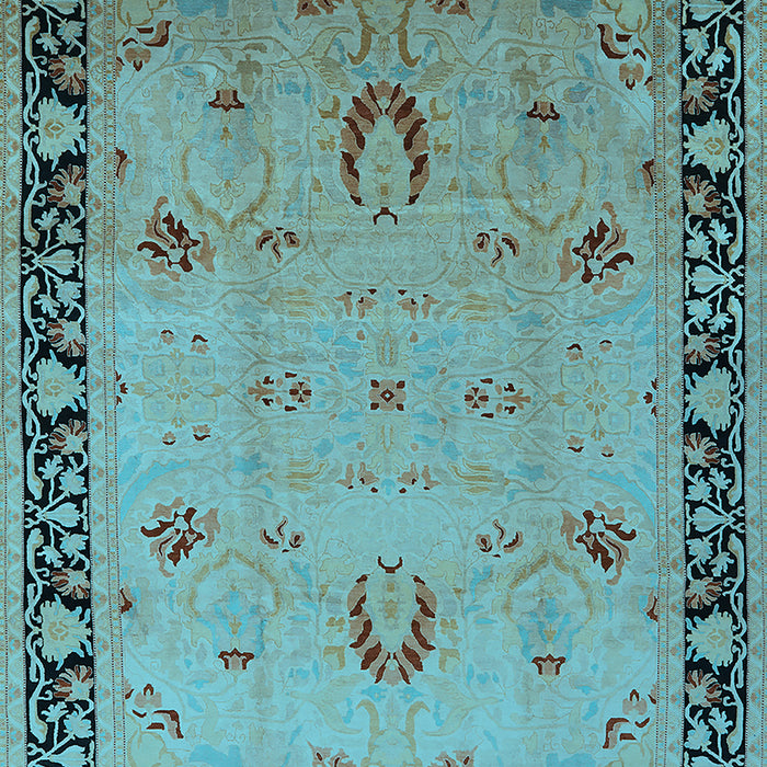 Oriental Light Blue Industrial Rug, urb3121lblu