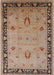 Mid-Century Modern Sienna Brown Oriental Rug, urb3121