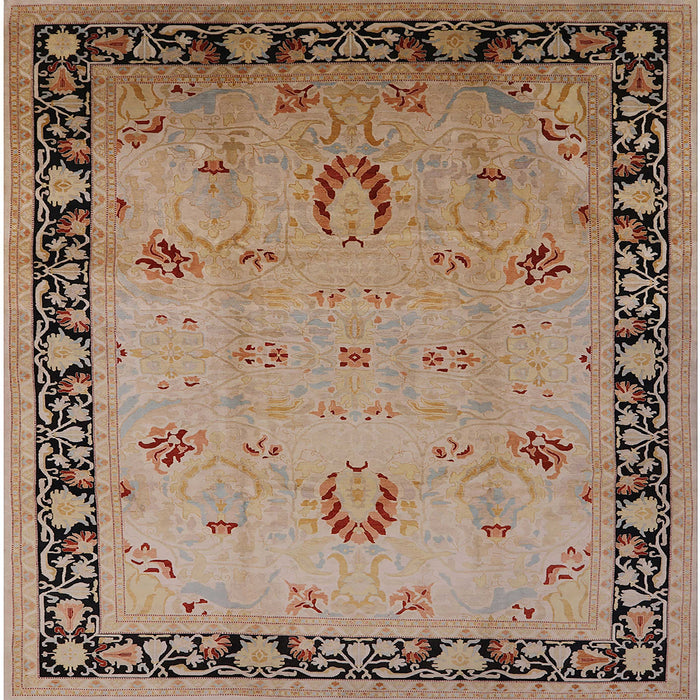 Square Machine Washable Industrial Modern Sienna Brown Rug, wshurb3121