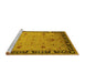 Sideview of Machine Washable Oriental Yellow Industrial Rug, wshurb3121yw