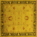 Square Oriental Yellow Industrial Rug, urb3121yw