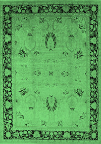 Oriental Emerald Green Industrial Rug, urb3121emgrn