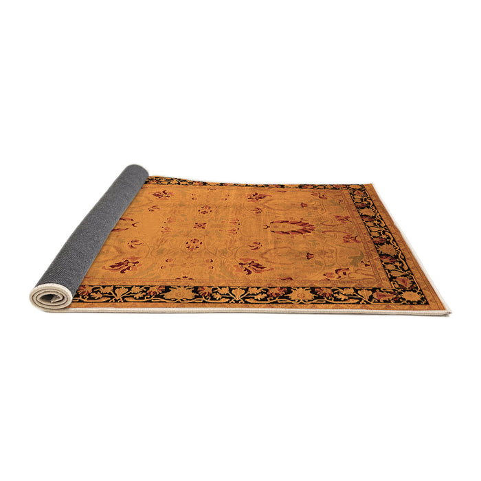 Sideview of Oriental Orange Industrial Rug, urb3121org