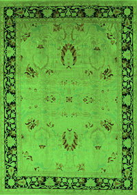 Oriental Green Industrial Rug, urb3121grn