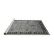 Sideview of Machine Washable Oriental Gray Industrial Rug, wshurb3121gry