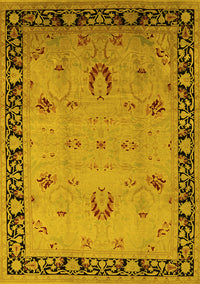 Oriental Yellow Industrial Rug, urb3121yw