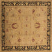 Square Oriental Brown Industrial Rug, urb3121brn