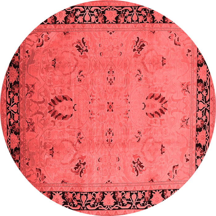 Machine Washable Oriental Red Industrial Rug, wshurb3121red