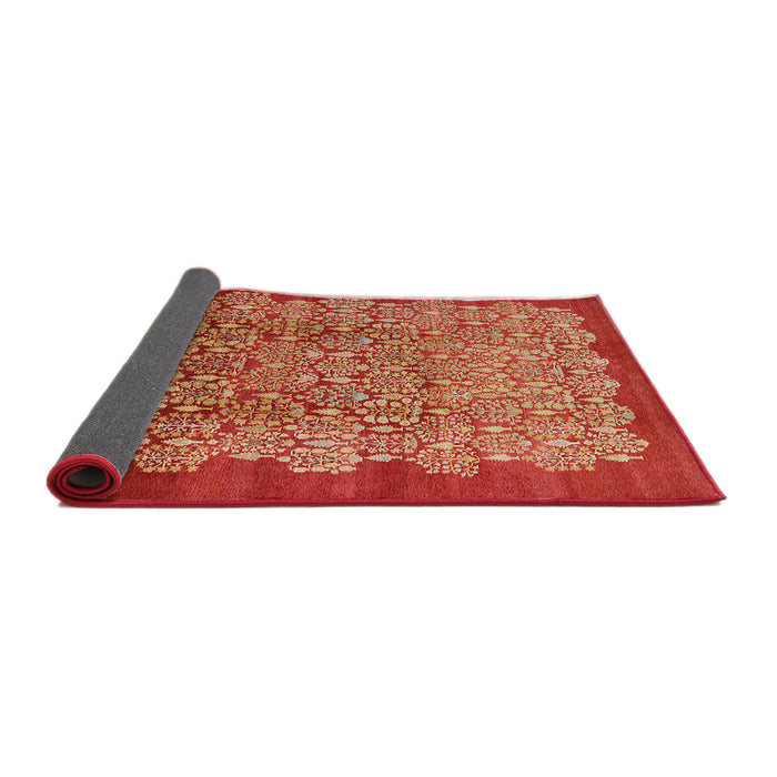 Sideview of Mid-Century Modern Red Oriental Rug, urb3122