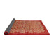 Sideview of Mid-Century Modern Red Oriental Rug, urb3122