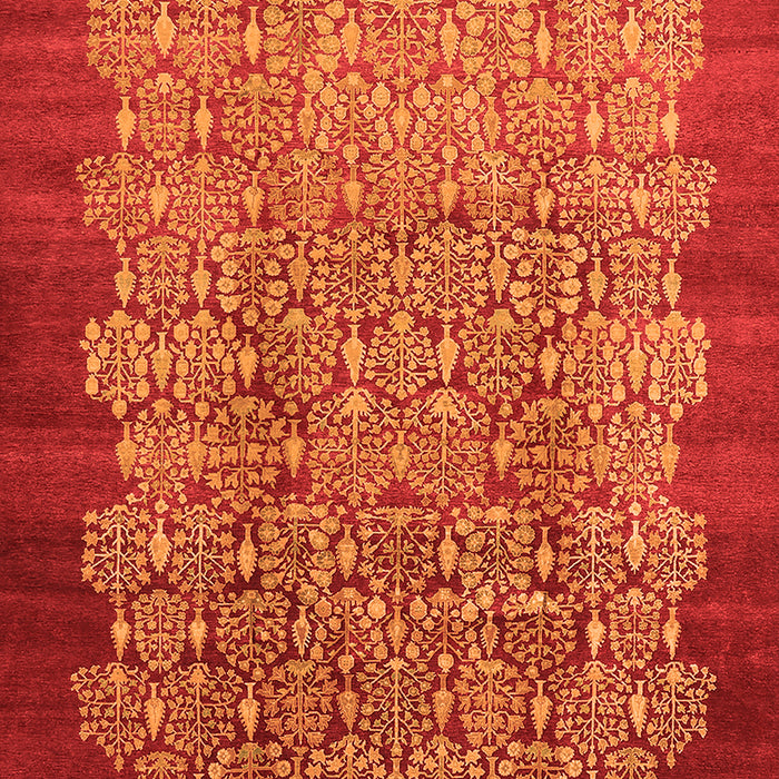 Machine Washable Oriental Orange Industrial Area Rugs, wshurb3122org