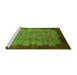 Sideview of Machine Washable Oriental Green Industrial Area Rugs, wshurb3122grn