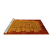 Sideview of Machine Washable Oriental Yellow Industrial Rug, wshurb3122yw