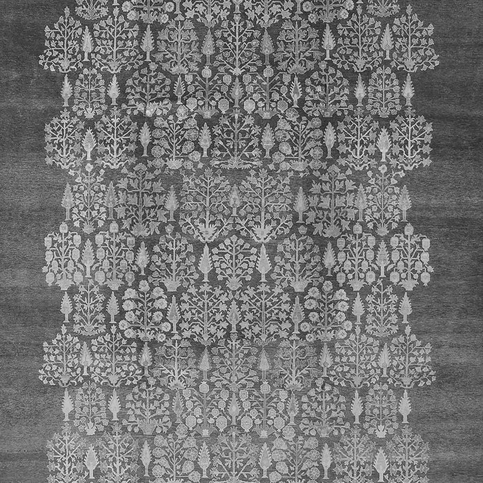 Machine Washable Oriental Gray Industrial Rug, wshurb3122gry