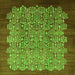 Square Oriental Green Industrial Rug, urb3122grn