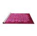 Sideview of Machine Washable Oriental Pink Industrial Rug, wshurb3122pnk