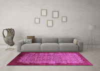 Machine Washable Oriental Purple Industrial Rug, wshurb3122pur