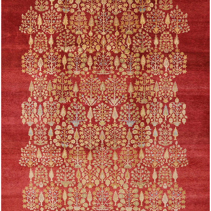 Mid-Century Modern Red Oriental Rug, urb3122
