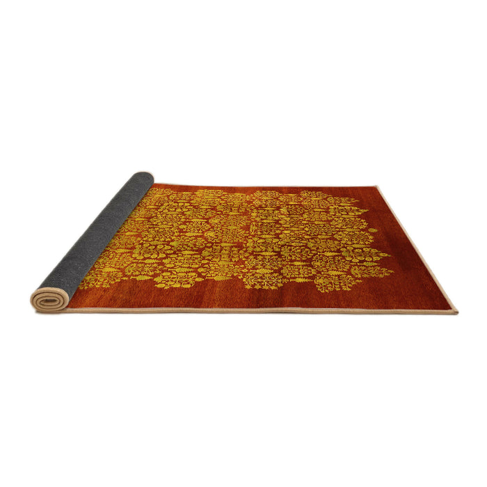 Sideview of Oriental Yellow Industrial Rug, urb3122yw