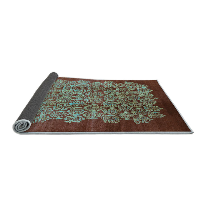 Sideview of Oriental Light Blue Industrial Rug, urb3122lblu